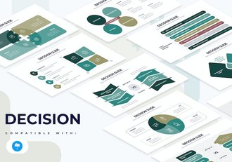 商业决策分析流程信息图形Keynote模板 - 顶尖PPT