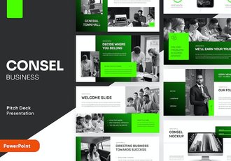 康赛尔商务企业推介路演PPT模板 - 顶尖PPT