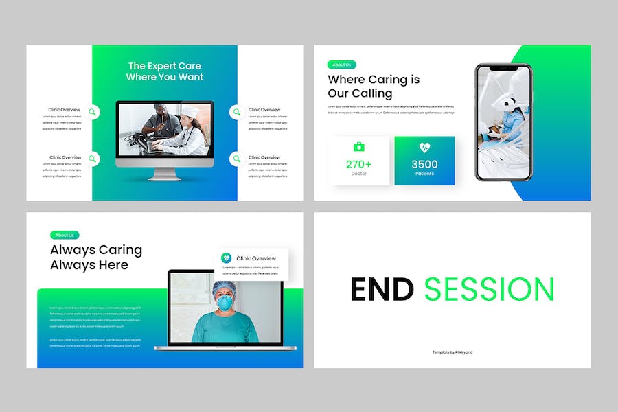 医疗医院健康管理服务介绍Keynote模板 - 顶尖PPT