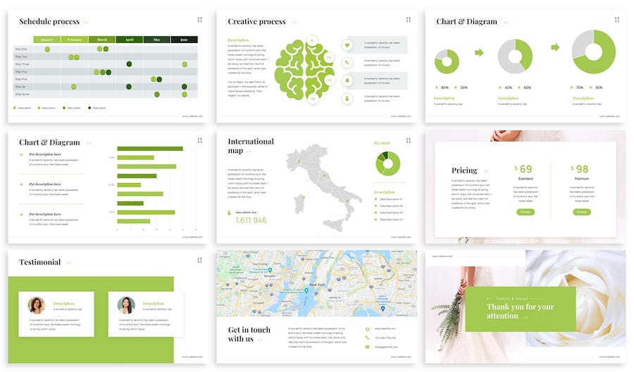 清新时尚摄影图片展示产品营销推广多用途PPT模板 - 顶尖PPT