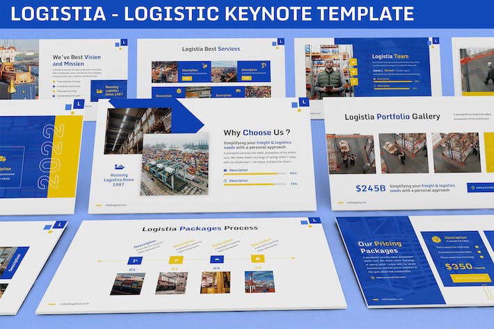物流相关的汇报方案展示keynote模板 - 顶尖PPT