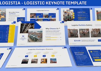 物流相关的汇报方案展示keynote模板 - 顶尖PPT