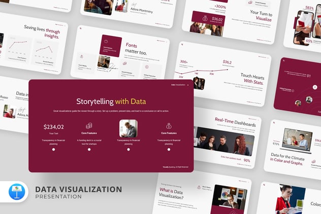 数据可视化平台演讲大数据方案Keynote模板 - 顶尖PPT