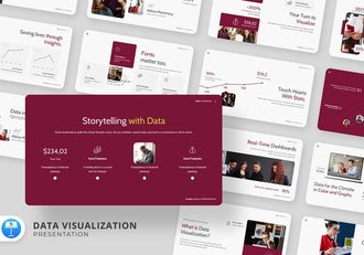 数据可视化平台演讲大数据方案Keynote模板 - 顶尖PPT