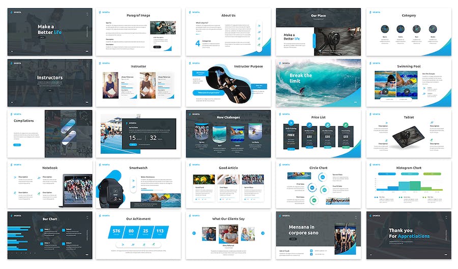 体育运动健身推广宣传PPT模板 - 顶尖PPT