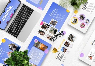 在线会议远程沟通协作方案Keynote模板 - 顶尖PPT