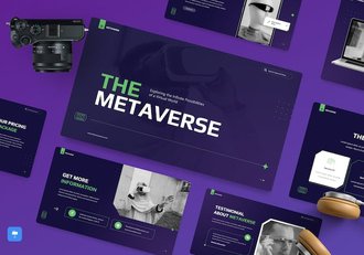虚拟世界元宇宙发展趋势Keynote模板 - 顶尖PPT