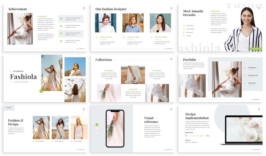 清新时尚摄影图片展示产品营销推广多用途PPT模板 - 顶尖PPT