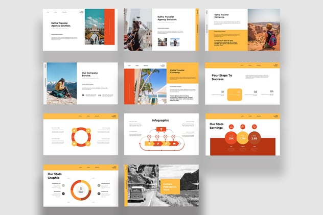 创意视觉设计作品集展示Keynote模板 - 顶尖PPT