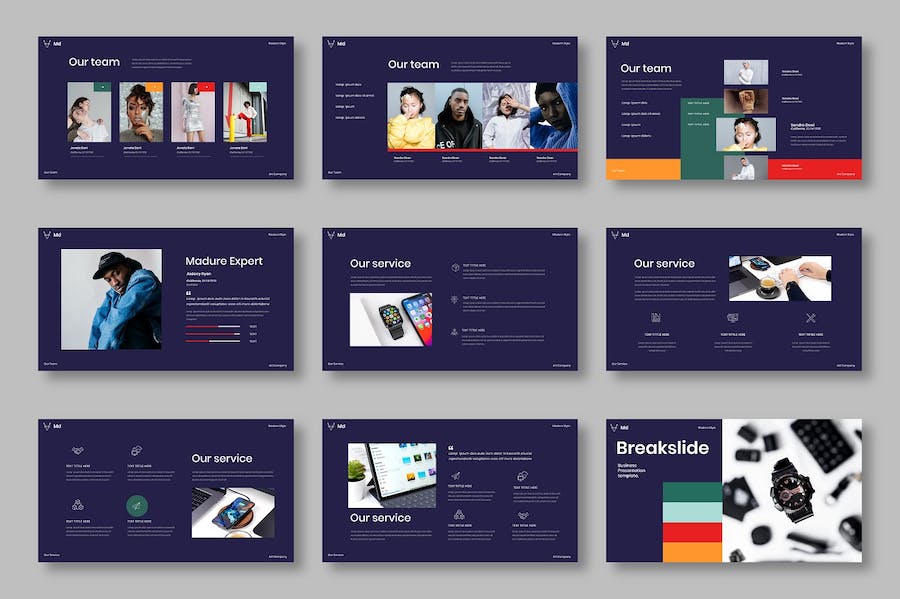 成熟商务企业形象展示PPT模板 - 顶尖PPT