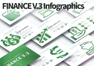金融财务信息图形V3版本PPT模板 - 顶尖PPT