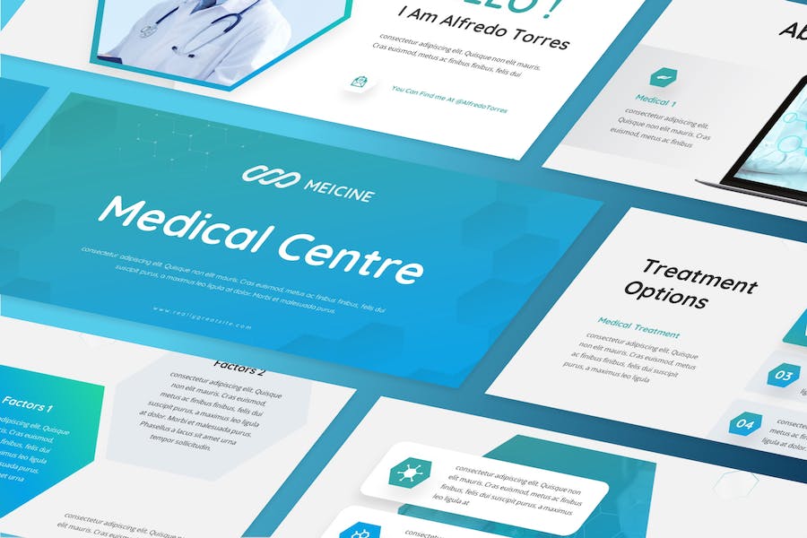 医疗健康医学研究报告Keynote模板 - 顶尖PPT