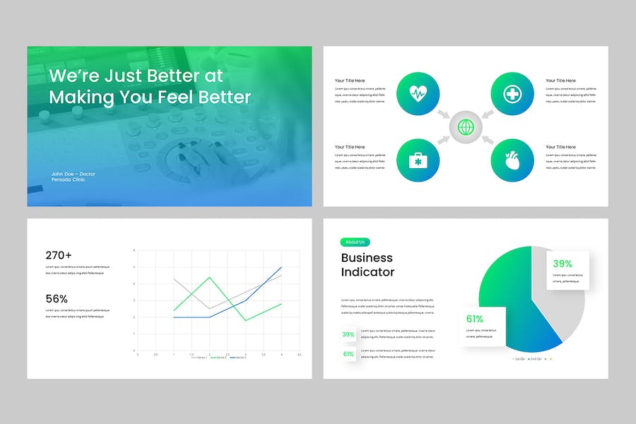 医疗医院健康管理服务介绍Keynote模板 - 顶尖PPT