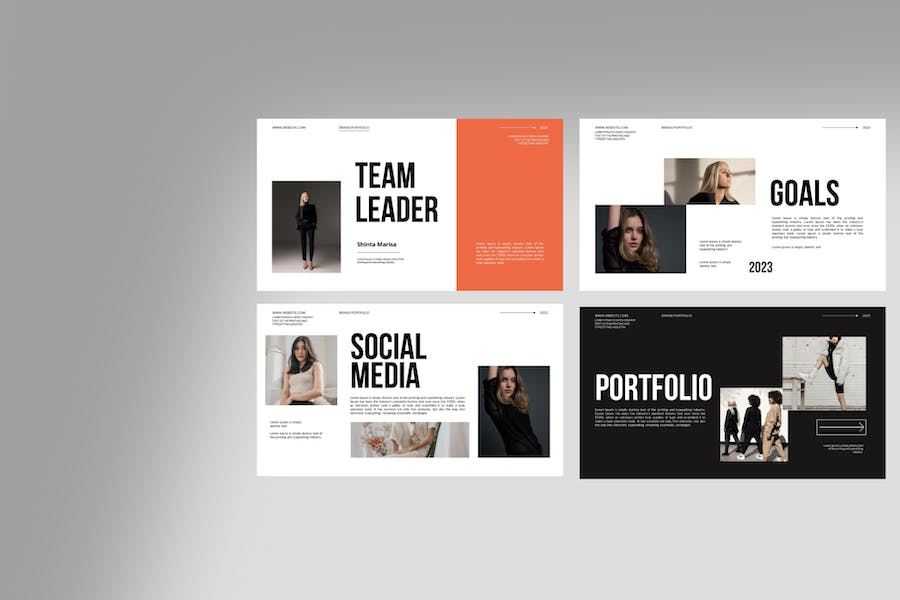 品牌产品组合展示PPT模板 - 顶尖PPT