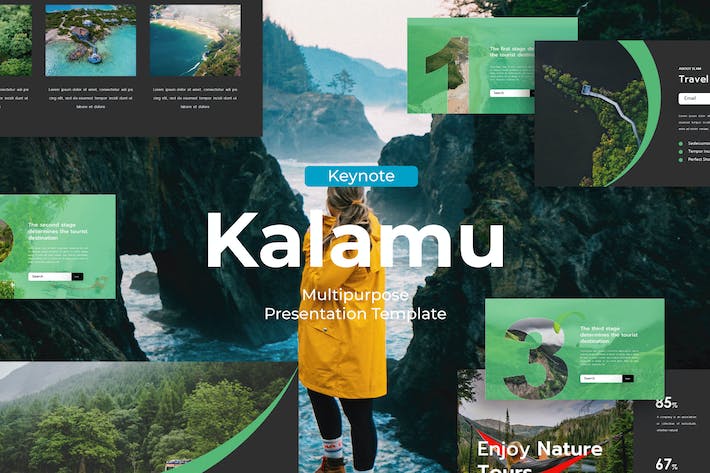 户外旅游探险keynote模板 - 顶尖PPT
