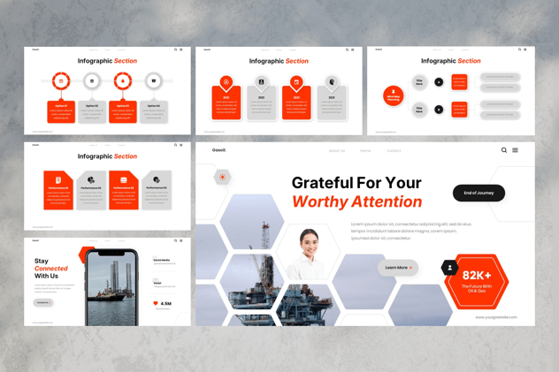 石油能源行业项目方案PPT模板 - 顶尖PPT