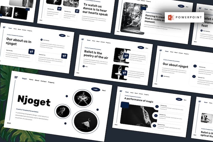 国外街舞嘻哈文化宣传PPT模板 - 顶尖PPT