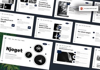 国外街舞嘻哈文化宣传PPT模板 - 顶尖PPT