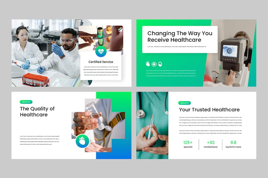 医疗医院健康管理服务介绍Keynote模板 - 顶尖PPT