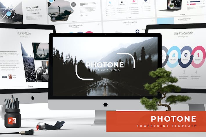 摄影作品展示品牌推广营销PPT模板 - 顶尖PPT