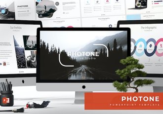 摄影作品展示品牌推广营销PPT模板 - 顶尖PPT