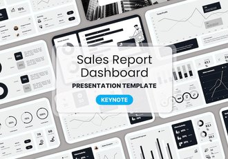 销售报表数据分析仪表板keynote模板 - 顶尖PPT