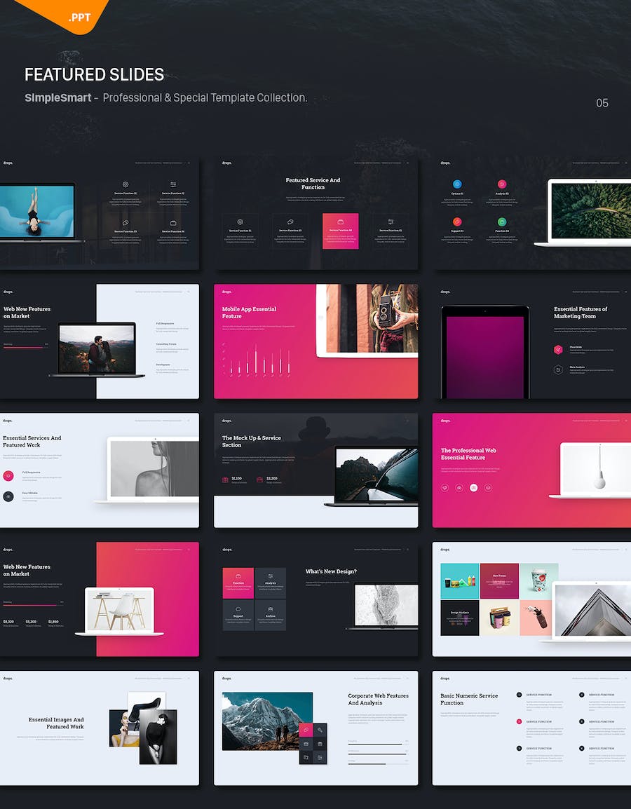 国外创意企业介绍计划总结商务通用PPT模板 - 顶尖PPT