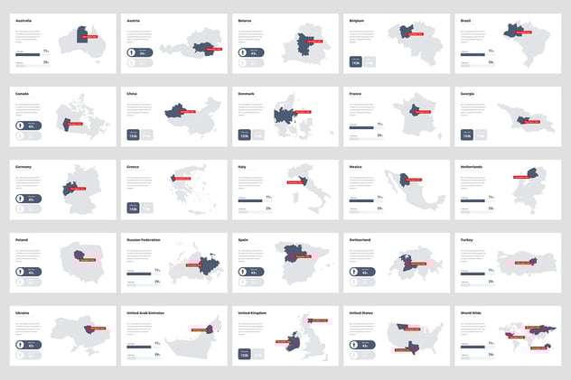 公司年度报告信息图表提案PPT模板 - 顶尖PPT
