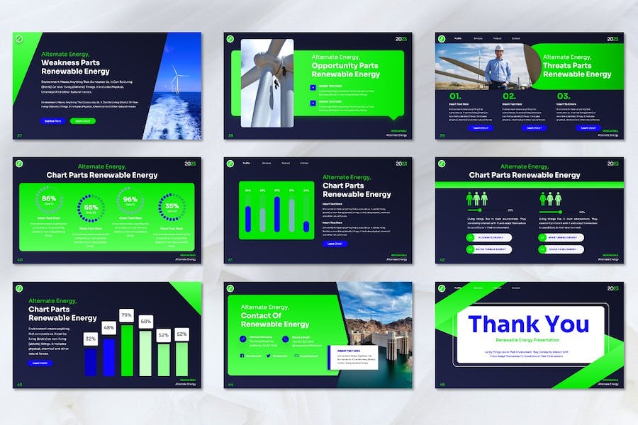 新能源电力供应解决方案Keynote模板 - 顶尖PPT