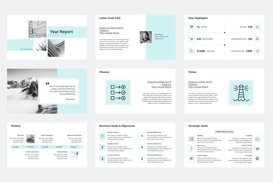 年度财务业绩报告PPT模板 - 顶尖PPT