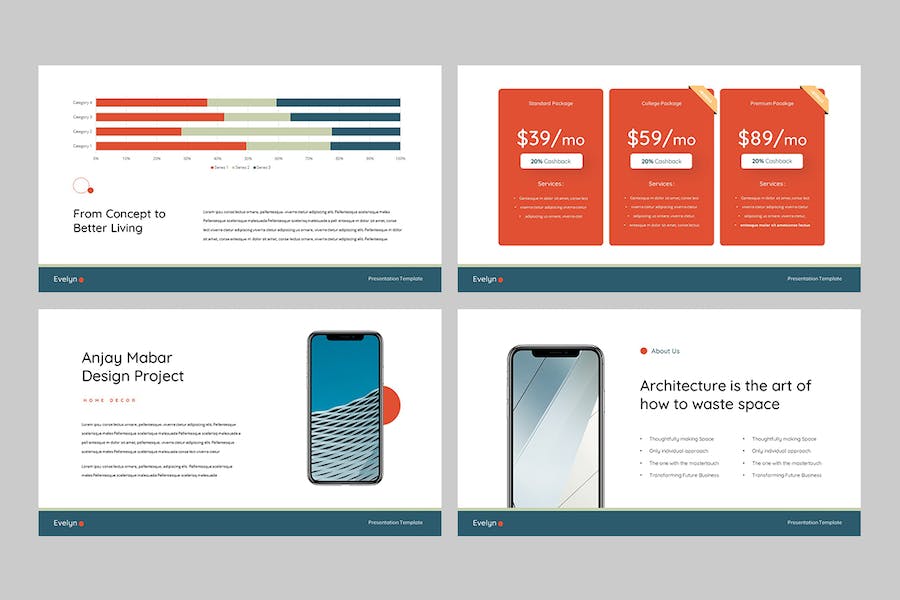 欧美建筑设计与工程商务Keynote模板 - 顶尖PPT