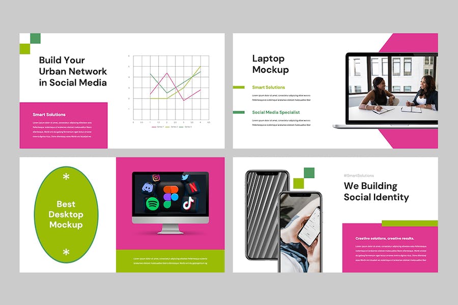 社交媒体内容运营方案Keynote模板 - 顶尖PPT