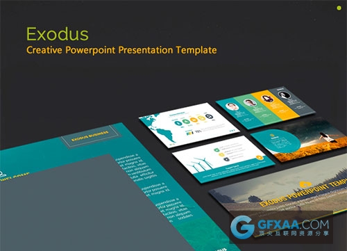 100页扁平化简约风格多用途PPT模板 - 顶尖PPT