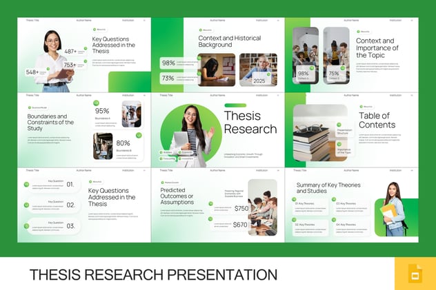 学位论文研究学术汇报PPT模板 - 顶尖PPT
