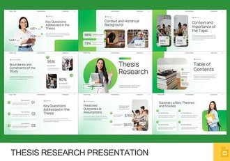 学位论文研究学术汇报PPT模板 - 顶尖PPT