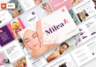 美容水疗行业解决方案展示PPT模板 - 顶尖PPT