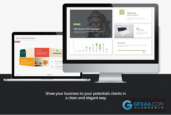 68页多色彩商务简约扁平化风格PPT模板 - 顶尖PPT