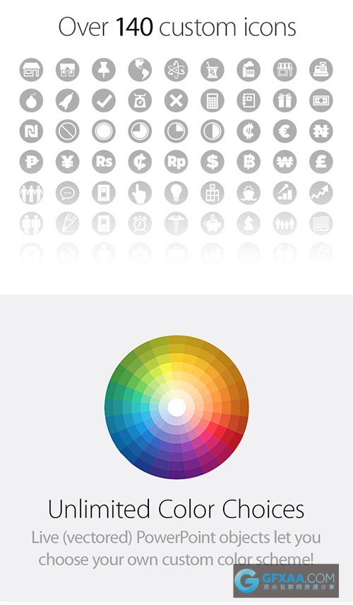 339页大型扁平化商务数据统计汇总PPT模板 - 顶尖PPT