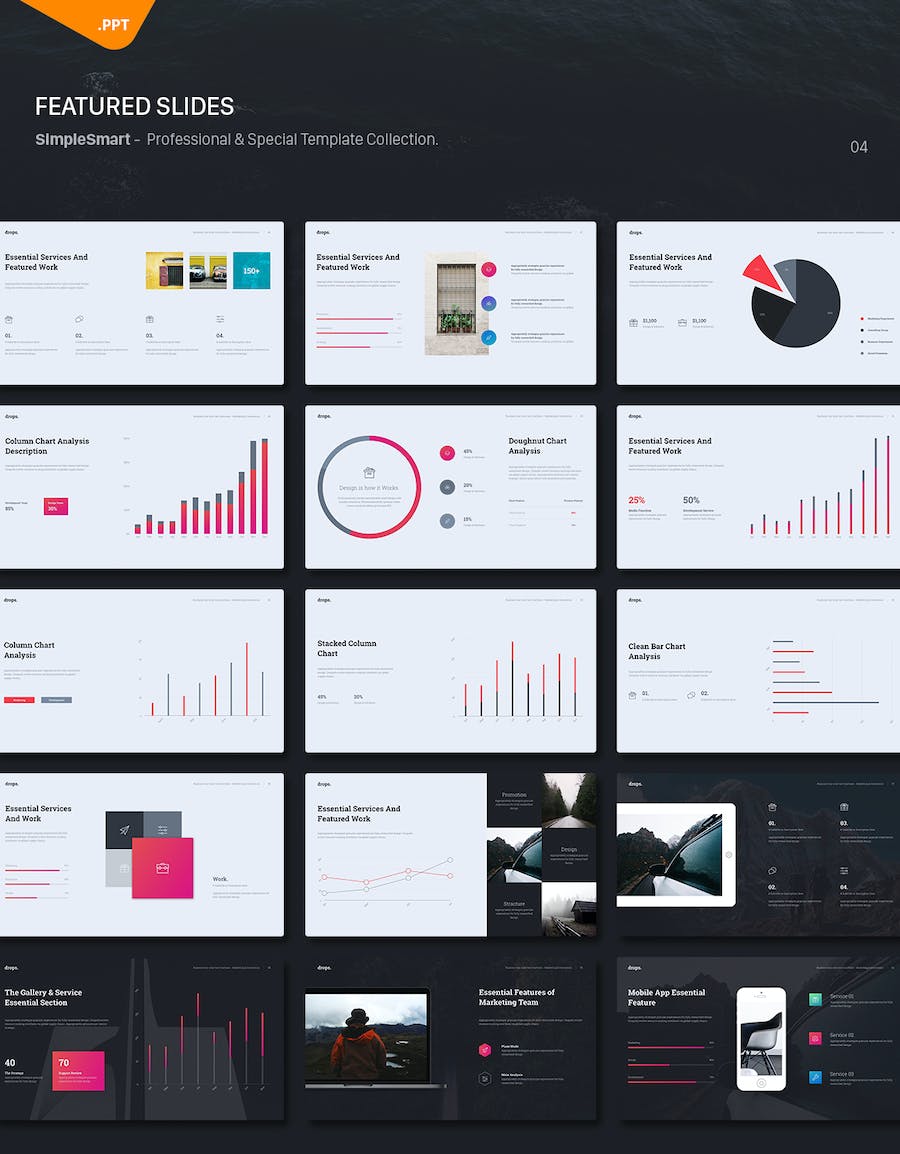 国外创意企业介绍计划总结商务通用PPT模板 - 顶尖PPT