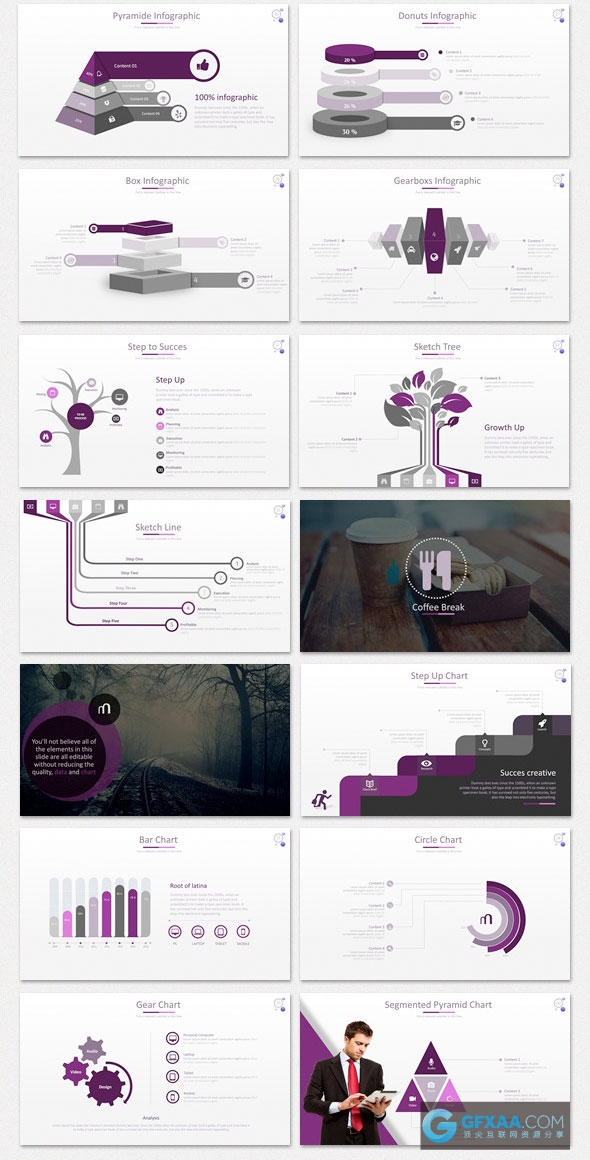 86页商务业务汇报数据统计分析PPT模板 - 顶尖PPT