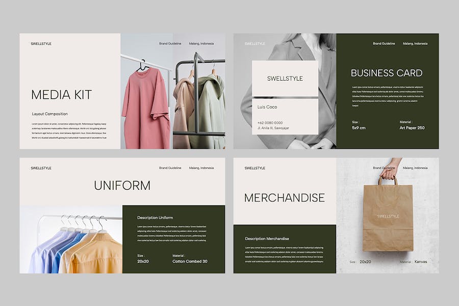 极简品牌形象指南展示Keynote模板 - 顶尖PPT