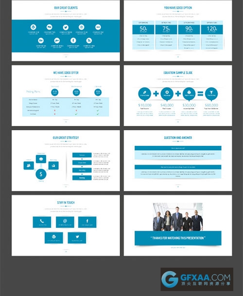 50页企业会议业务合作竞标提案PPT模板 - 顶尖PPT