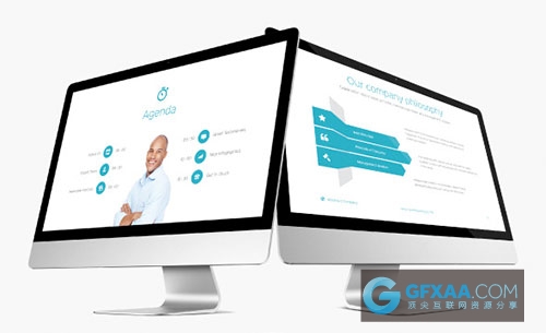 105页扁平化简约风格PPT模板20种欧美配色主题 - 顶尖PPT