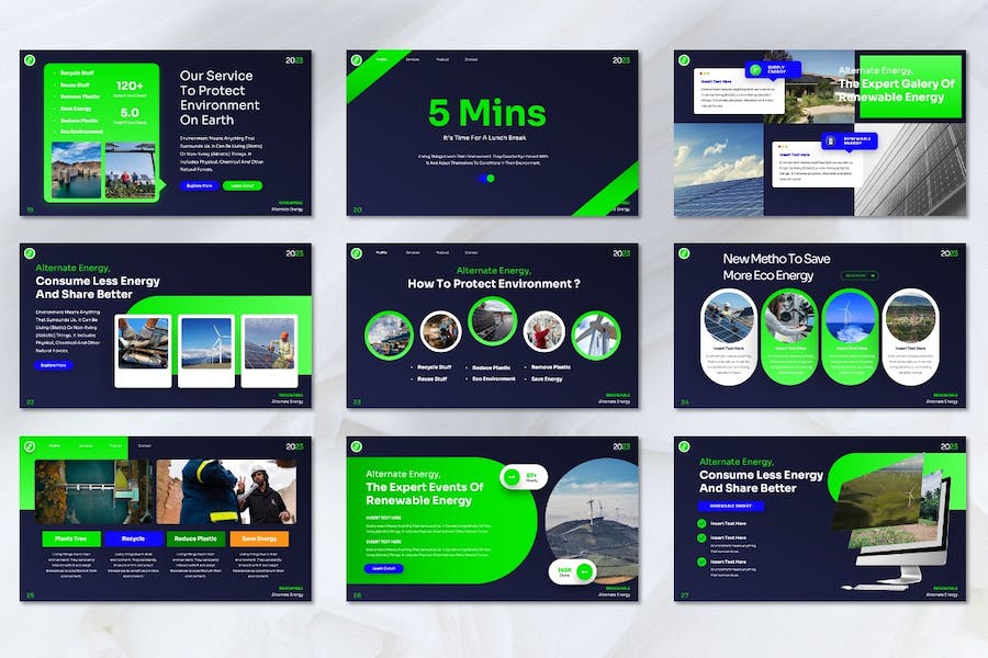 新能源电力供应解决方案Keynote模板 - 顶尖PPT