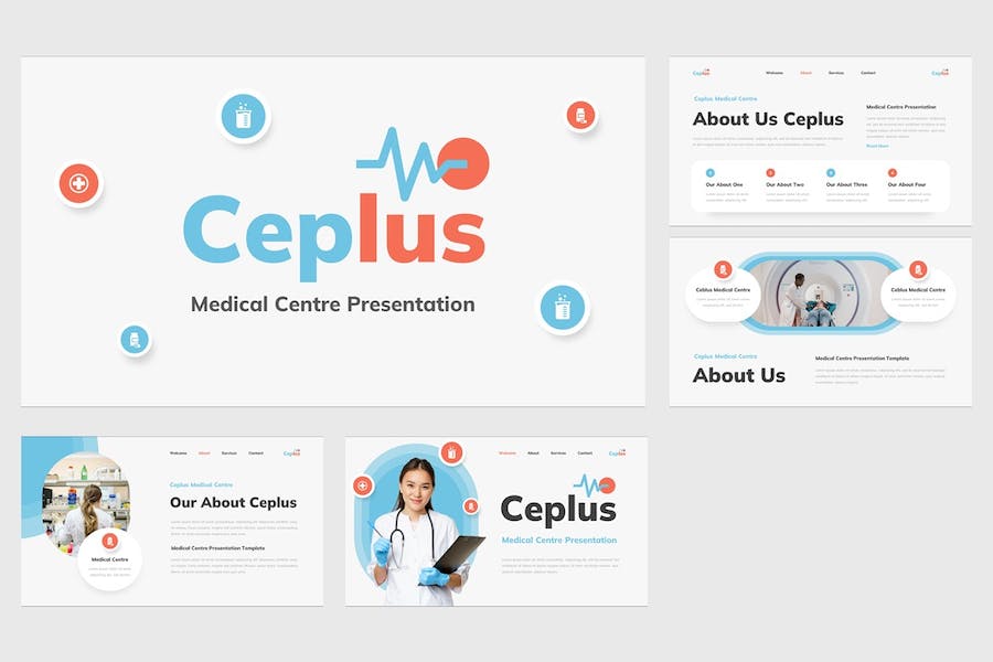 医疗中心讲述展示服务方案PPT模板 - 顶尖PPT