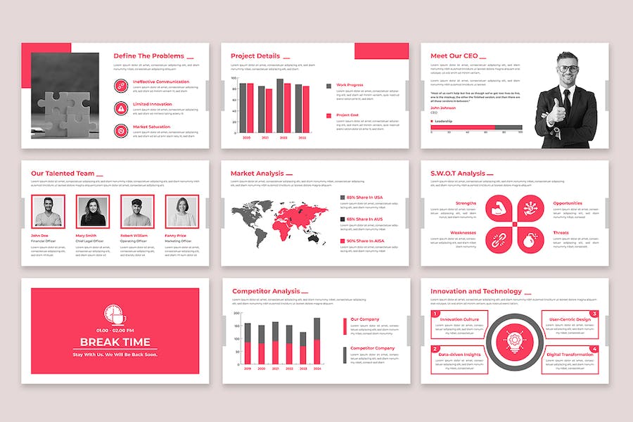 商业计划书项目融资PPT模板 - 顶尖PPT