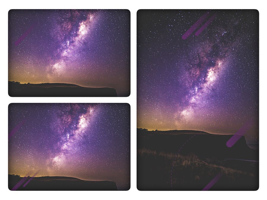 天文馆宇宙星空4:3尺寸PPT模板 - 顶尖PPT