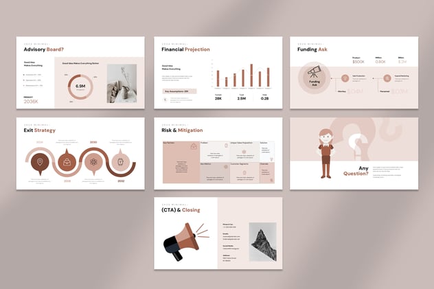 商业提案PowerPoint红橙色模板 - 顶尖PPT