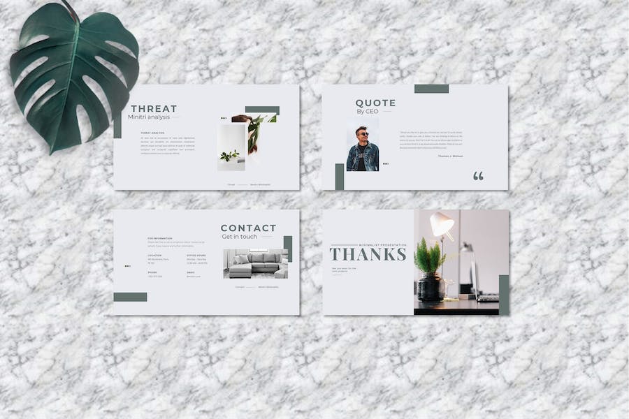 极简设计方案创意提案PPT模板 - 顶尖PPT