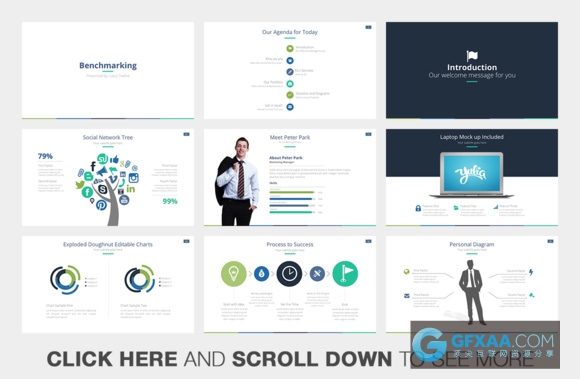 精美商务团队介绍职场报告PPT模板 - 顶尖PPT
